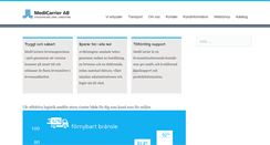 Desktop Screenshot of medicarrier.se