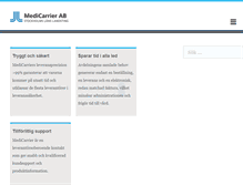 Tablet Screenshot of medicarrier.se